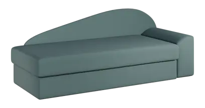 MELISA rošt, válenda celočalouněná, provedení pravé, látka BEST 29 - látka mátová